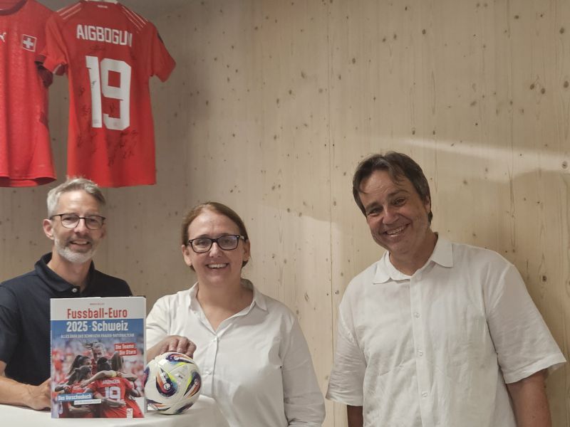 Oliver Galliker (Organisator des Anlasses), Doris Keller und Marco Keller (v.l.n.r.) 